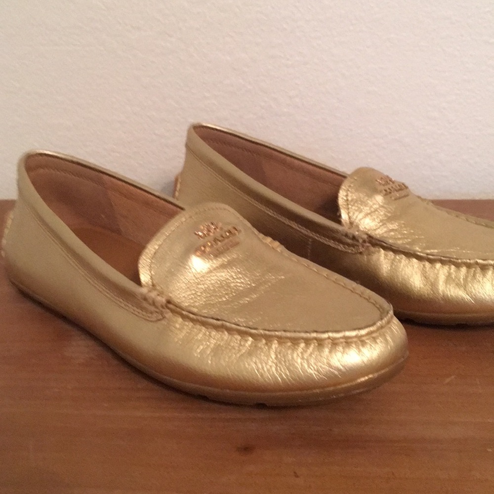 Coach Mary Lock Up Loafer Flat Driver Size 8.5